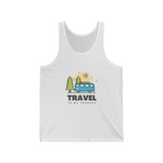 Travel Is Therapy - Unisex Jersey Tank