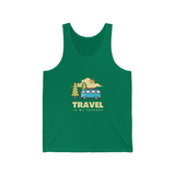 Travel Is Therapy - Unisex Jersey Tank