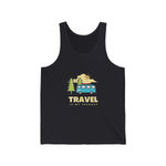 Travel Is Therapy - Unisex Jersey Tank