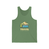 Travel Is Therapy - Unisex Jersey Tank